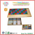 Montessori Preschool Educational Toys Géographie Cabinet en bois pour cartes de puzzle